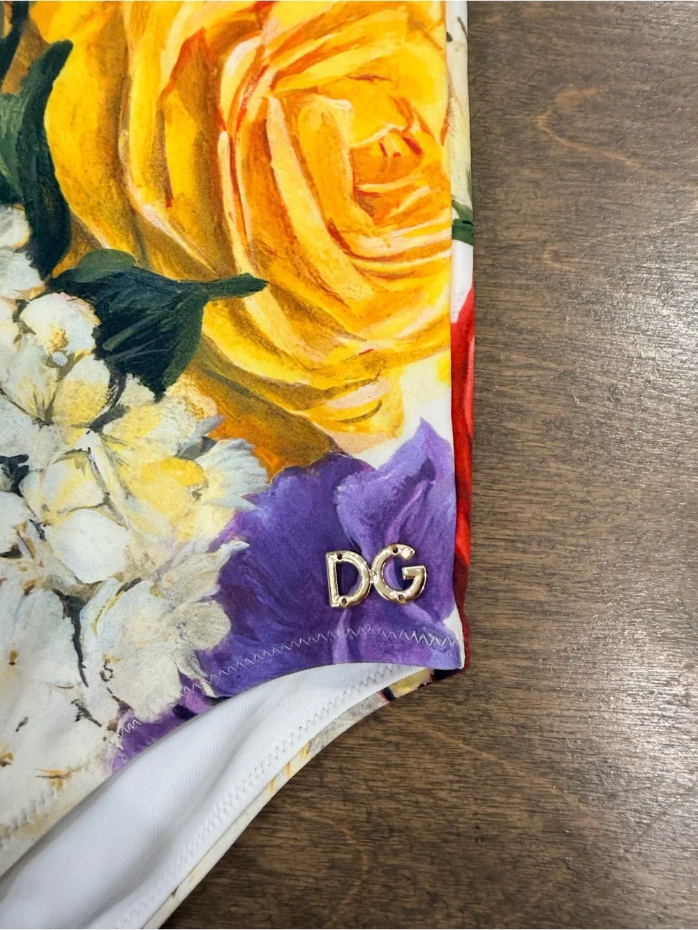 NWT Dolce & Gabbana Kids Floral Hydrangea Print Swimsuit Size 9/10